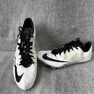Nike Superfly R4 White Black Volt Track Spikes 526626-170 Mens Size 15 Sprinting